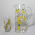 Clear Glass Pitcher Set /Saft Glasglas